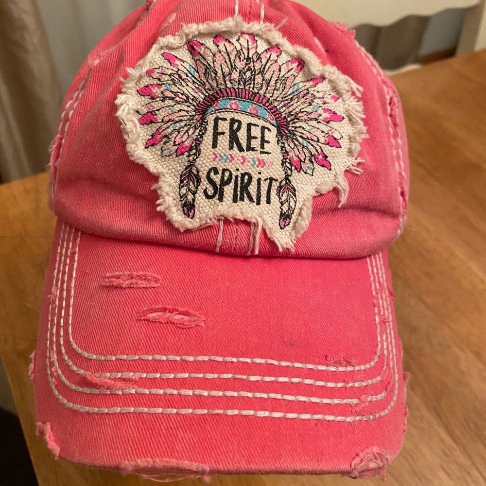 Kbethos Vintage salmon pink Free Spirit ball cap